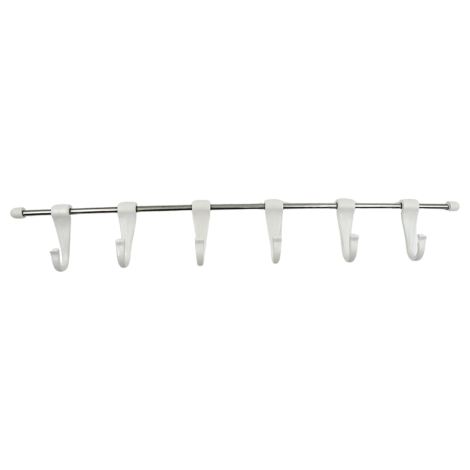17968 Stainless Steel Utensil Hanger Rail Nail Free Wall Mount with 2 Magic Stickers & 6 Plastic Hooks For Kitchen 17968 Stainless Steel Utensil Hanger Rail Nail Free Wall Mount with 2 Magic Stickers & 6 Plastic Hooks For Kitchen